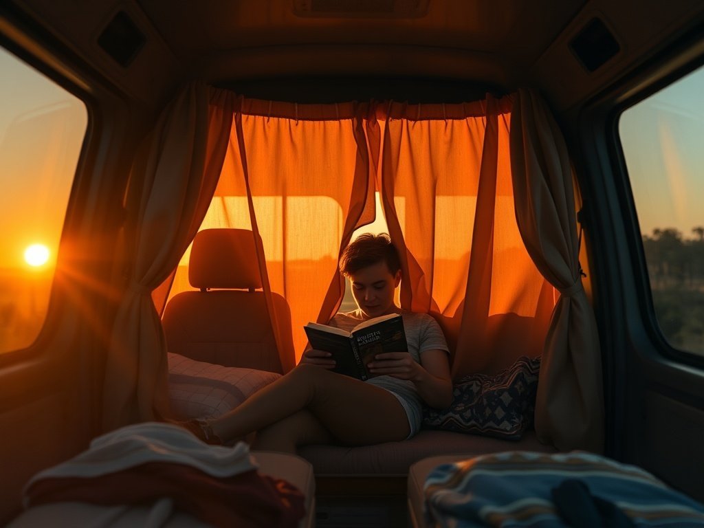 Turn Your Sprinter Cab Into a Quieter, More Private Space in Minutes With the VanEssential Insulated Privacy Curtain