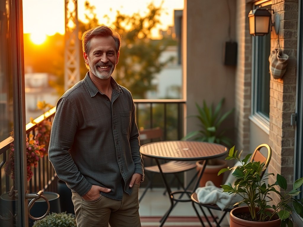 Turn a plain balcony into a rustic café corner in one afternoon with this bronze 3-piece set