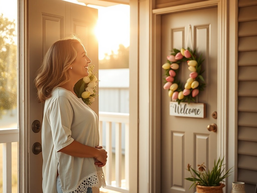 How a 24-Inch Tulip Wreath Can Make Your Front Door Look Styled for Summer in Minutes