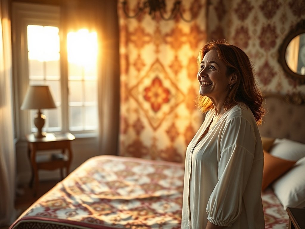 Turn a Plain Bedroom Into a Vintage Optical Illusion in 5 Minutes — No Remodeling, No Paint