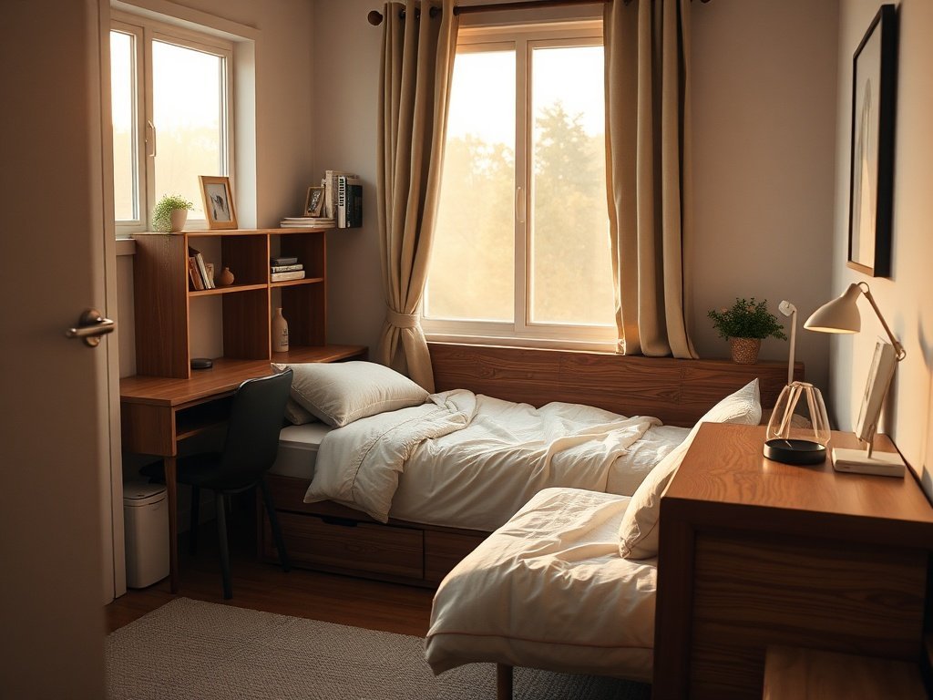 How a Twin Daybed with Storage Can Turn a Cramped Dorm Corner into a Calm Japandi-Style Sleep Zone