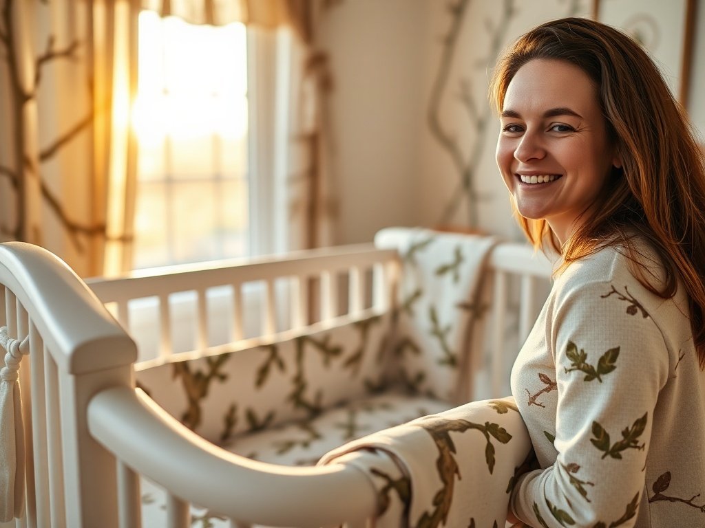 Turn a plain nursery into a finished woodland storybook scene with one 3-piece crib bedding set