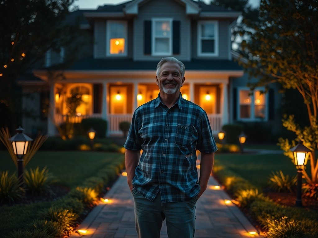 Turn a dark front yard into a polished nighttime showpiece with 12 path lights in one weekend